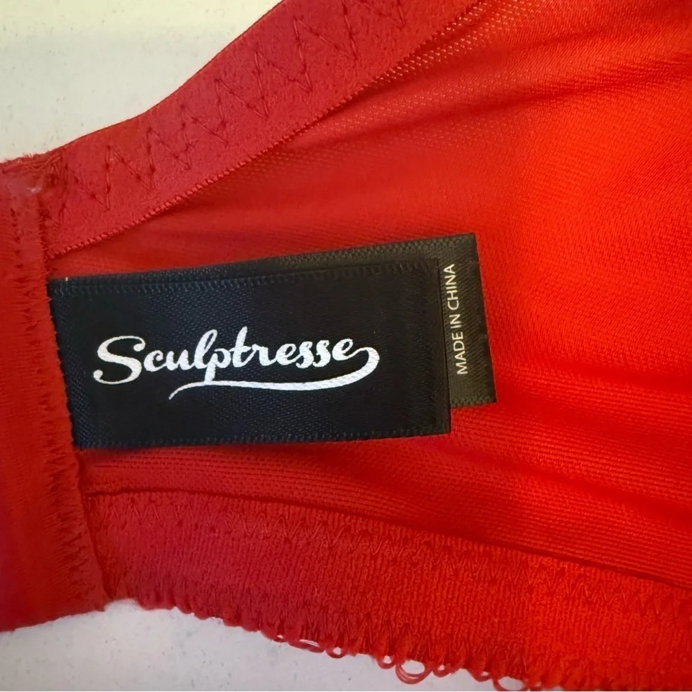 Sculptresse Full Figure Nico Underwire Balconette Bra - Fever Red